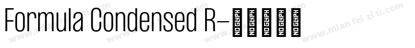 Formula Condensed R字体转换